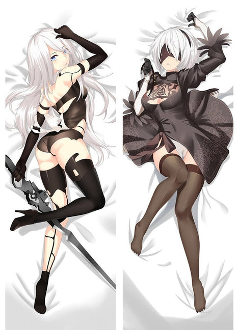 A2 & 2B NieR Automata 76012-Dakimakura Anime Body Pillow Case-Dakiheaven.com