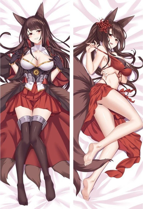 Akagi Azur Lane Dakimakura Anime Body Pillow Case 811072 Female Animal ears