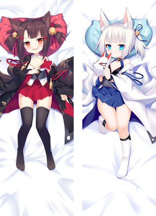 Akagi-chan & Kaga-chan Azur Lane Dakimakura Anime Body Pillow Case 20937 Female