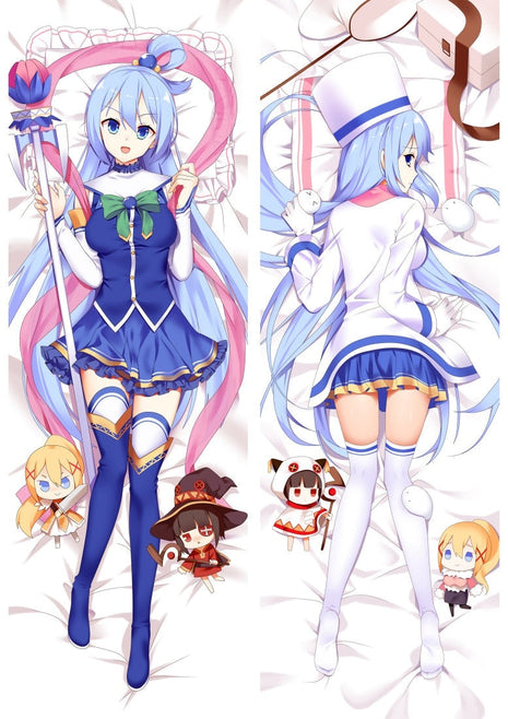 Aqua KonoSuba 812030-Dakimakura Anime Body Pillow Case-Dakiheaven.com