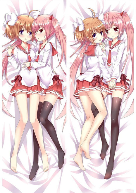 Aria & Akari Aria the Scarlet Ammo Dakimakura Anime Body Pillow Case 810031 Female Multiple girls School uniform