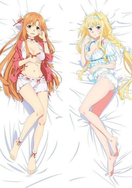 Asuna & Alice Sword Art Online 20728-Dakimakura Anime Body Pillow Case-Dakiheaven.com