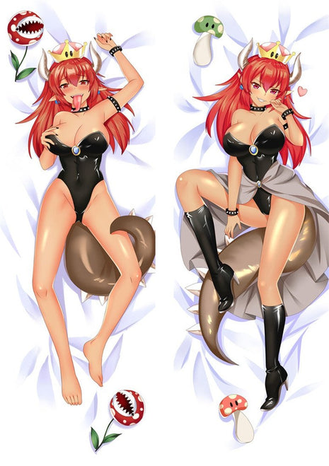 Bowsette Super Mario 201010-Dakimakura Anime Body Pillow Case-Dakiheaven.com