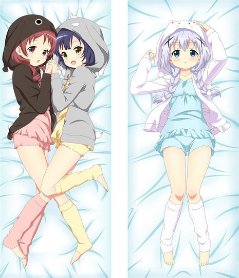 Chino Kafuu Is the Order a Rabbit 22227-Dakimakura Anime Body Pillow Case-Dakiheaven.com