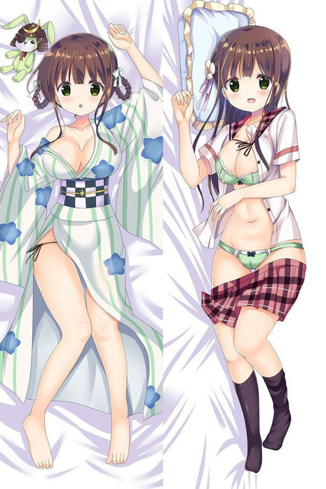 Chiya Is the Order a Rabbit 81008-Dakimakura Anime Body Pillow Case-Dakiheaven.com