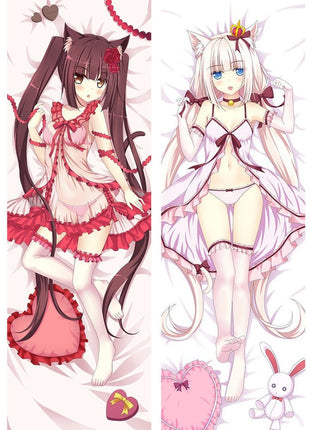 Chocola & Vanilla Nekopara 73041-Dakimakura Anime Body Pillow Case-Dakiheaven.com