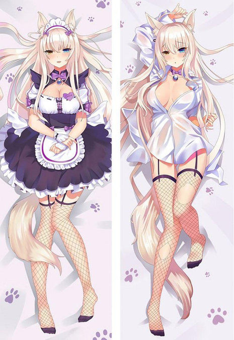 Coconut Nekopara Dakimakura Anime Body Pillow Case 711045 Female Animal ears Maid