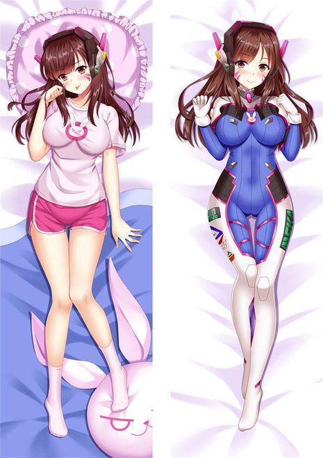 D Va Overwatch 21933-Dakimakura Anime Body Pillow Case-Dakiheaven.com