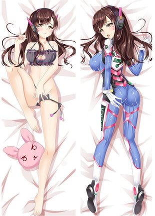 D Va Overwatch 610075-Dakimakura Anime Body Pillow Case-Dakiheaven.com