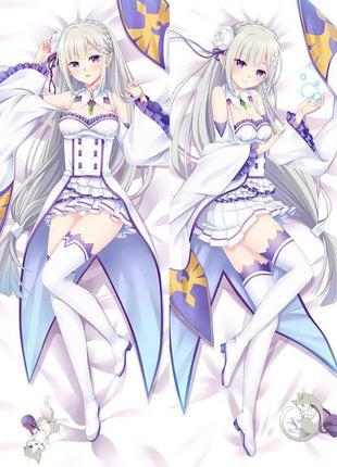 Emilia Re: Zero 16214-1-Dakimakura Anime Body Pillow Case-Dakiheaven.com