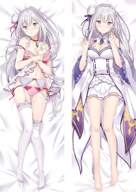 Emilia Re: Zero 201011-Dakimakura Anime Body Pillow Case-Dakiheaven.com