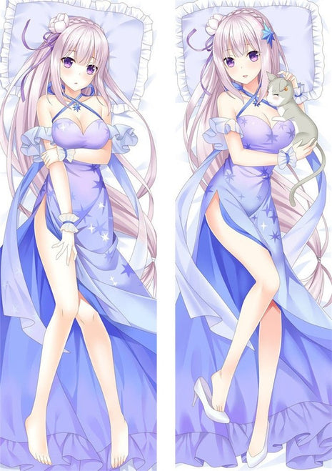 Emilia Re: Zero 201124-Dakimakura Anime Body Pillow Case-Dakiheaven.com