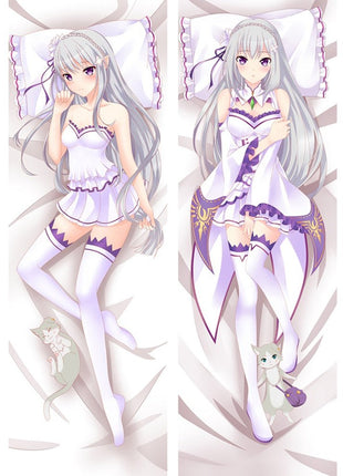 Emilia Re: Zero 68076-Dakimakura Anime Body Pillow Case-Dakiheaven.com