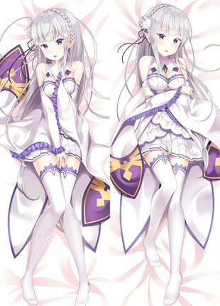 Emilia Re: Zero 85054-Dakimakura Anime Body Pillow Case-Dakiheaven.com