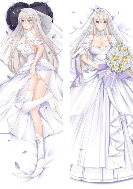 Enterprise Azur Lane Dakimakura Anime Body Pillow Case 201009 Female Wedding dress