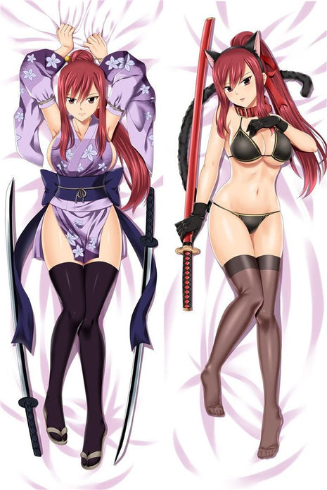 Erza Scarlet Fairy Tail 18124-1-Dakimakura Anime Body Pillow Case-Dakiheaven.com