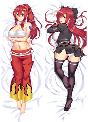 Erza Scarlet Fairy Tail 86070-Dakimakura Anime Body Pillow Case-Dakiheaven.com