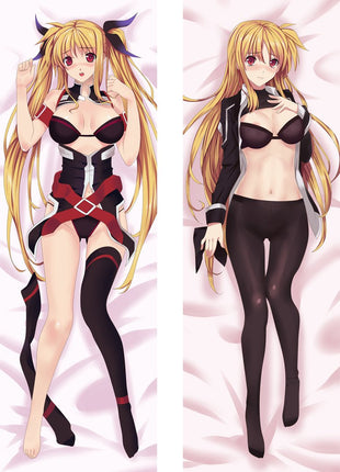 Fate Testarossa Magical Girl Lyrical Nanoha 910002-Dakimakura Anime Body Pillow Case-Dakiheaven.com