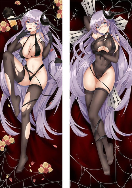 Gneisenau Azur Lane Dakimakura Anime Body Pillow Case 201008 Female Horns Glasses