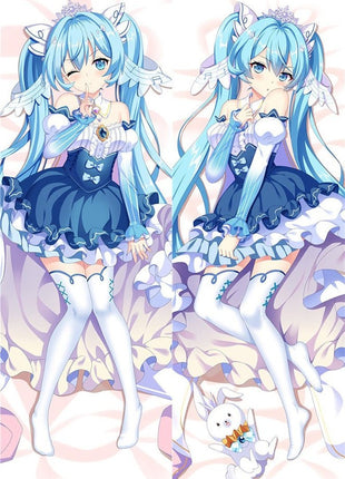 Hatsune Miku Snow Vocaloid 91062-Dakimakura Anime Body Pillow Case-Dakiheaven.com