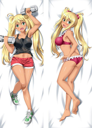 Hibiki Sakura How Heavy Are the Dumbbells You Lift 19058-1 EU Stock-Dakimakura Anime Body Pillow Case-Dakiheaven.com