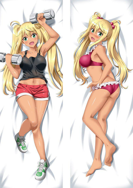 Hibiki Sakura How Heavy Are the Dumbbells You Lift 19058-1 EU Stock-Dakimakura Anime Body Pillow Case-Dakiheaven.com