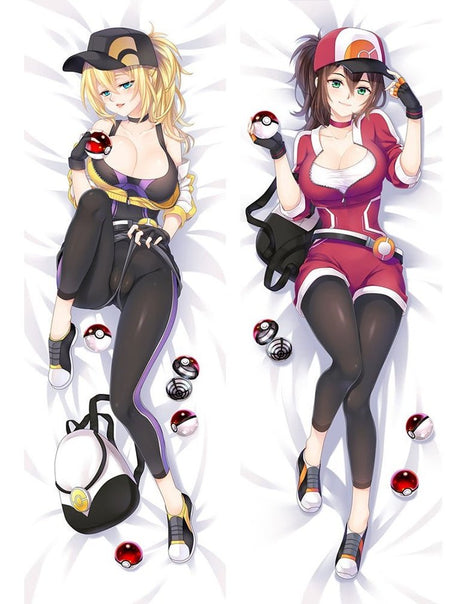 Female Protagonist Pokemon 16278-1-Dakimakura Anime Body Pillow Case-Dakiheaven.com