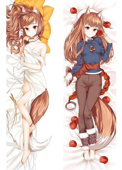 Holo Spice and Wolf Dakimakura Anime Body Pillow Case 76067 Female Animal ears