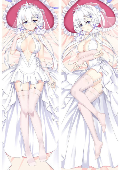 Illustrious Azur Lane Dakimakura Anime Body Pillow Case 86030 Female Wedding dress