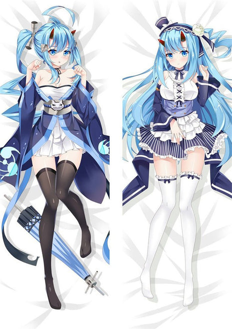 Inazuma Azur Lane Dakimakura Anime Body Pillow Case 201214 Female Horns Maid