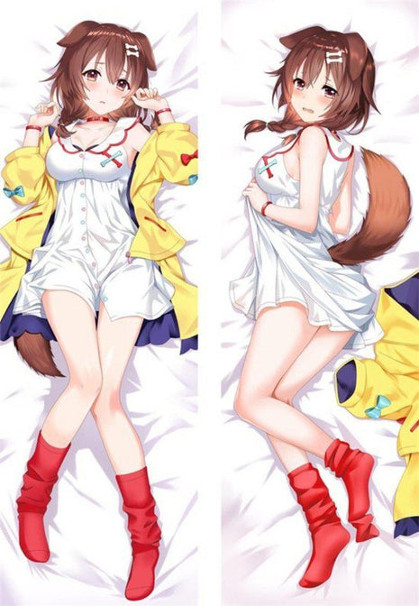 Inugami Korone Vtuber Dakimakura Anime Body Pillow Case 201050 Female Animal ears