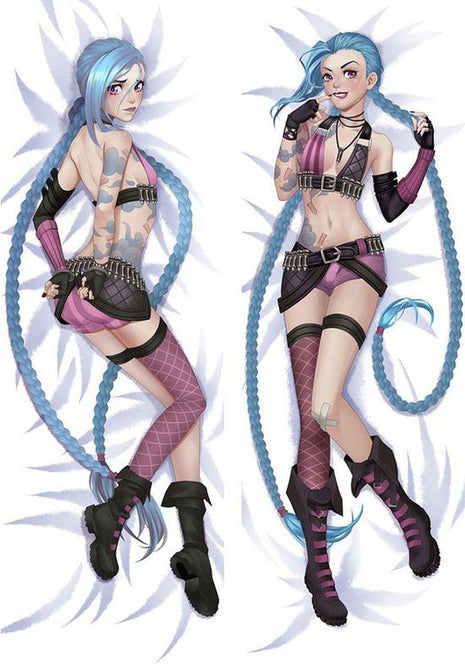 Jinx League Of Legends Dakimakura Anime Body Pillow Case 612061 Female