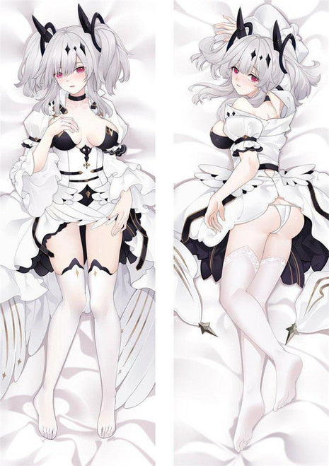 Joffre Azur Lane Dakimakura Anime Body Pillow Case 22036-1 Female Horns