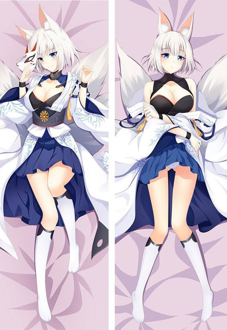 Kaga Azur Lane Dakimakura Anime Body Pillow Case 712059 Female Animal ears