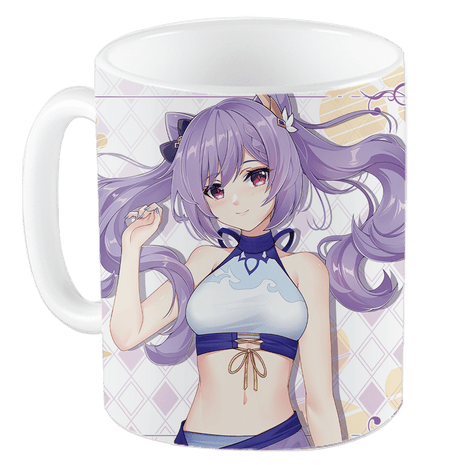 Keqing Genshin Impact Ceramic Anime Mug, Coffee Tea Cup-Mug / Coffee Tea Cup