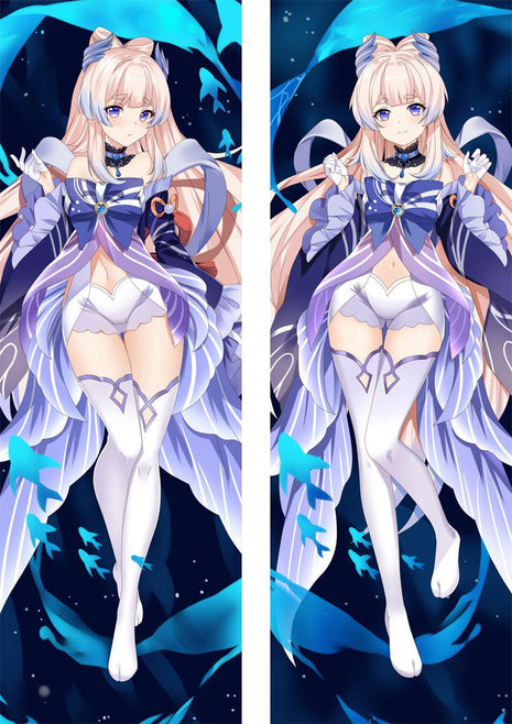 Kokomi Genshin Impact Dakimakura Anime Body Pillow Case 21943 Female Horns