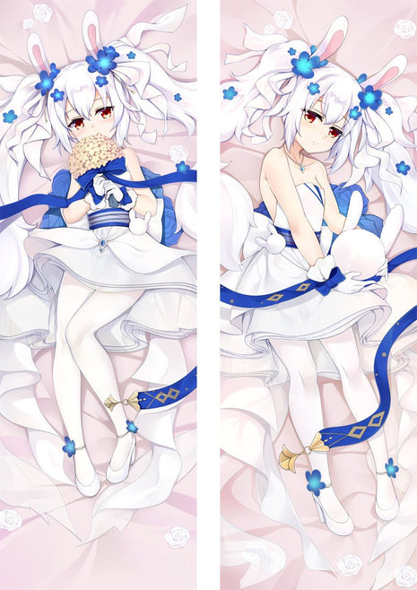 Laffey Azur Lane Dakimakura Anime Body Pillow Case 20005-1 Female Animal ears Wedding dress