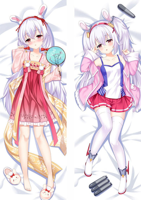 Laffey Azur Lane Dakimakura Anime Body Pillow Case 911010 Animal ears Swimsuit Female Animal ears Swimsuit Kimono