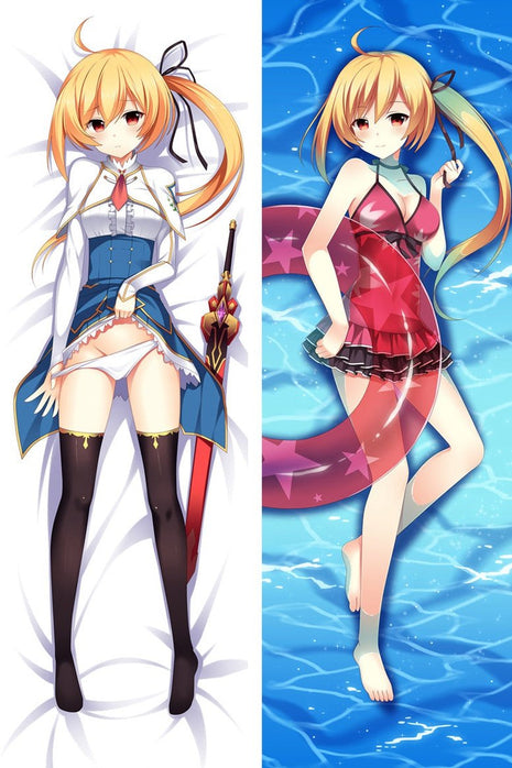 Lisesharte Atismata Undefeated Bahamut Chronicles Dakimakura Anime Body Pillow Case 64002 Female Sword Swimsuit