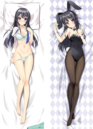 Mai Sakurajima Rascal Does Not Dream Bunny Senpai 090805A1B2-Dakimakura Anime Body Pillow Case-Dakiheaven.com