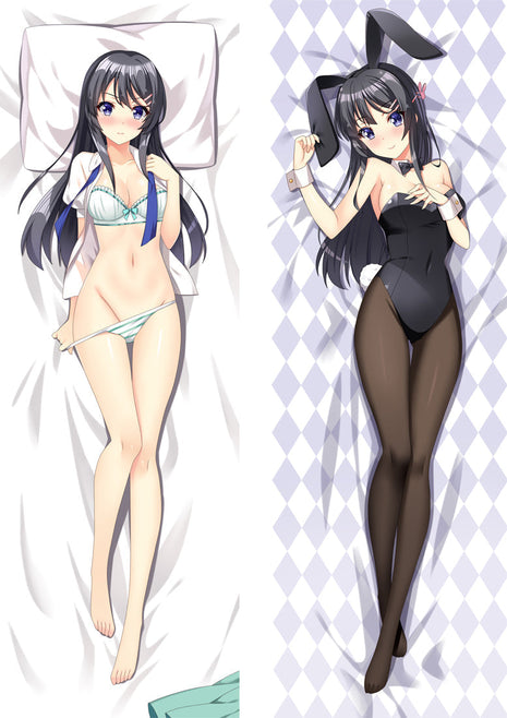 Mai Sakurajima Rascal Does Not Dream Bunny Senpai 090805A1B2-Dakimakura Anime Body Pillow Case-Dakiheaven.com