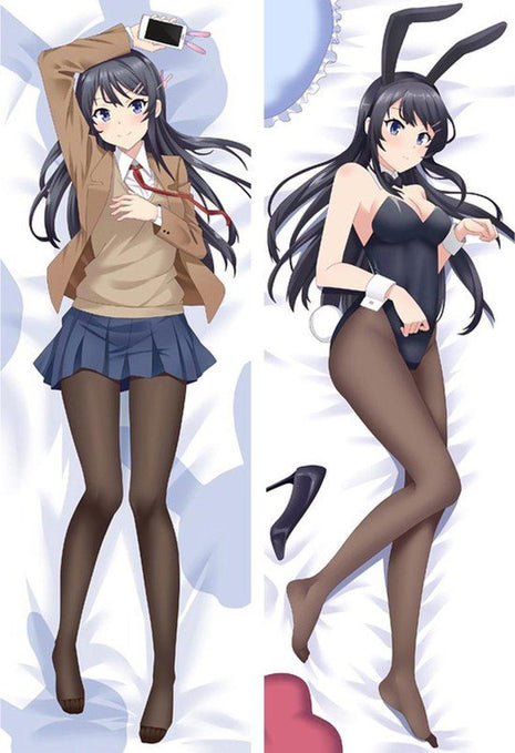 Mai Sakurajima Rascal Does Not Dream Bunny Senpai 811060 EU Stock-Dakimakura Anime Body Pillow Case-Dakiheaven.com