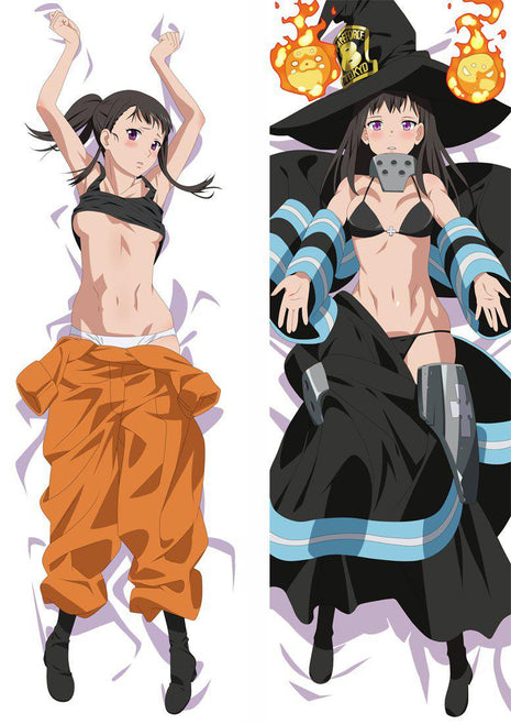 Maki Oze Fire Force 911019 EU Stock-Dakimakura Anime Body Pillow Case-Dakiheaven.com