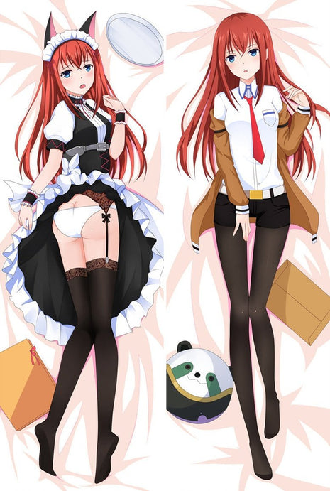 Makise Kurisu Steins Gate 63021-Dakimakura Anime Body Pillow Case-Dakiheaven.com