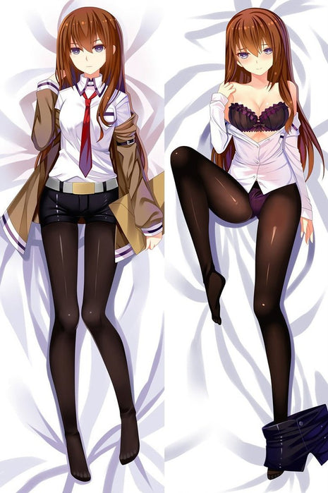 Makise Kurisu Steins Gate 65106-Dakimakura Anime Body Pillow Case-Dakiheaven.com