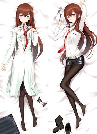 Makise Kurisu Steins Gate 85016-Dakimakura Anime Body Pillow Case-Dakiheaven.com