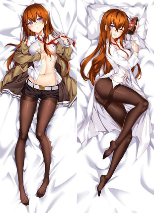 Makise Kurisu Steins Gate 85086-Dakimakura Anime Body Pillow Case-Dakiheaven.com