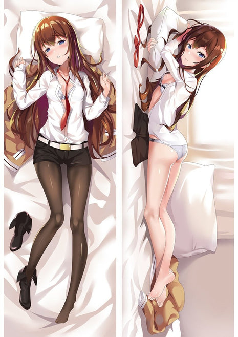 Makise Kurisu Steins Gate 86065-Dakimakura Anime Body Pillow Case-Dakiheaven.com