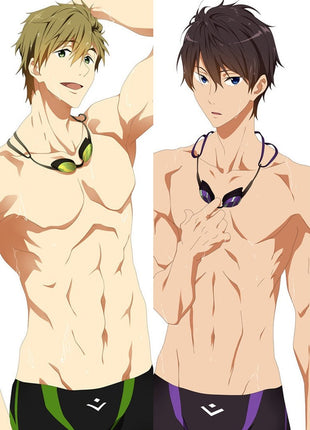 Makoto & Nanase Free! 65055-Dakimakura Anime Body Pillow Case-Dakiheaven.com