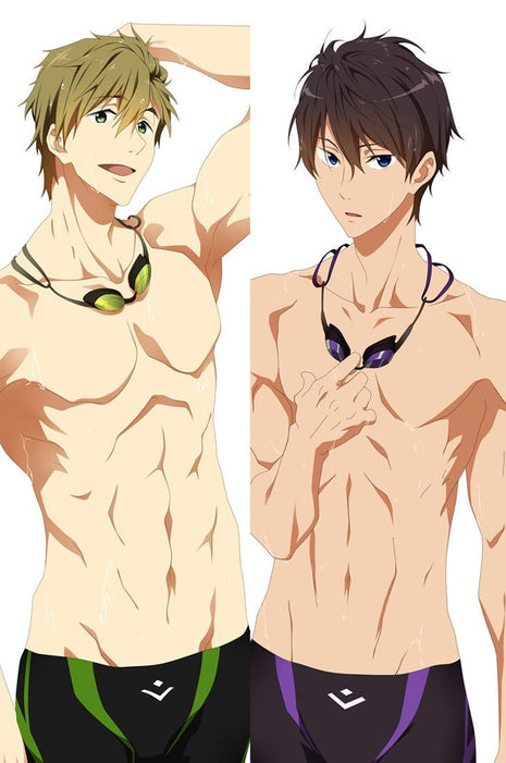 Makoto & Nanase Free! 65055-Dakimakura Anime Body Pillow Case-Dakiheaven.com